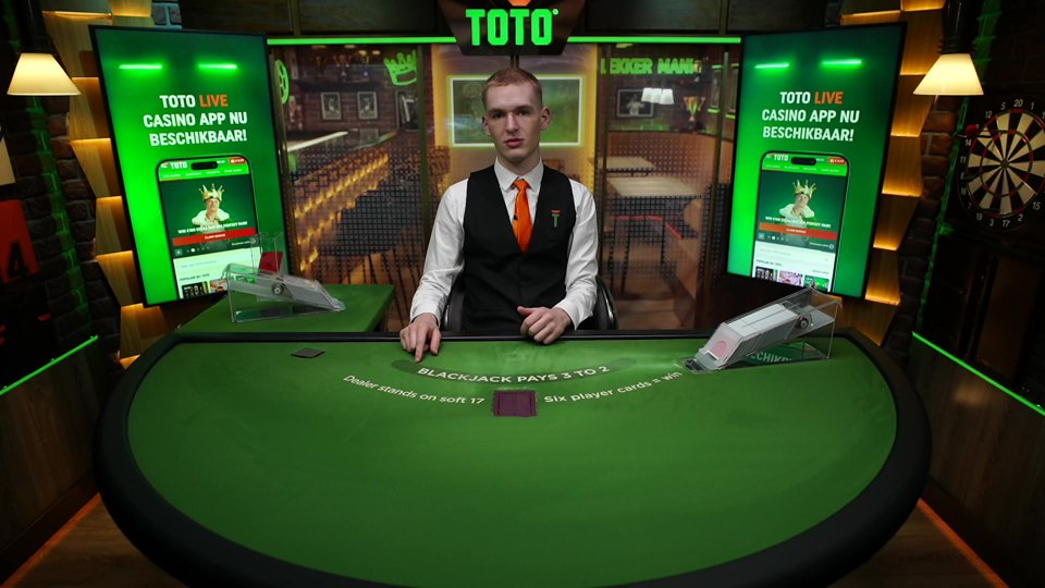 Blackjack spel in Toto Casino app